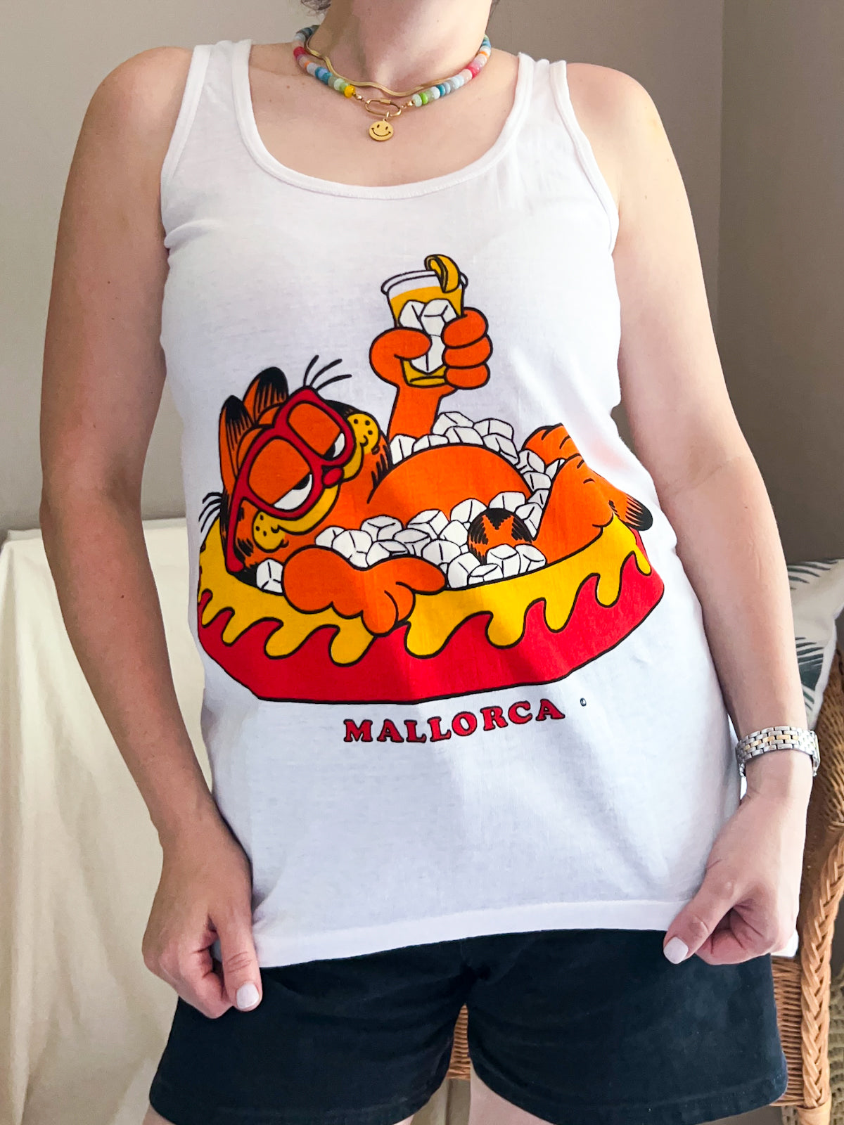 Vintage Garfield Vest - approx size 10-12