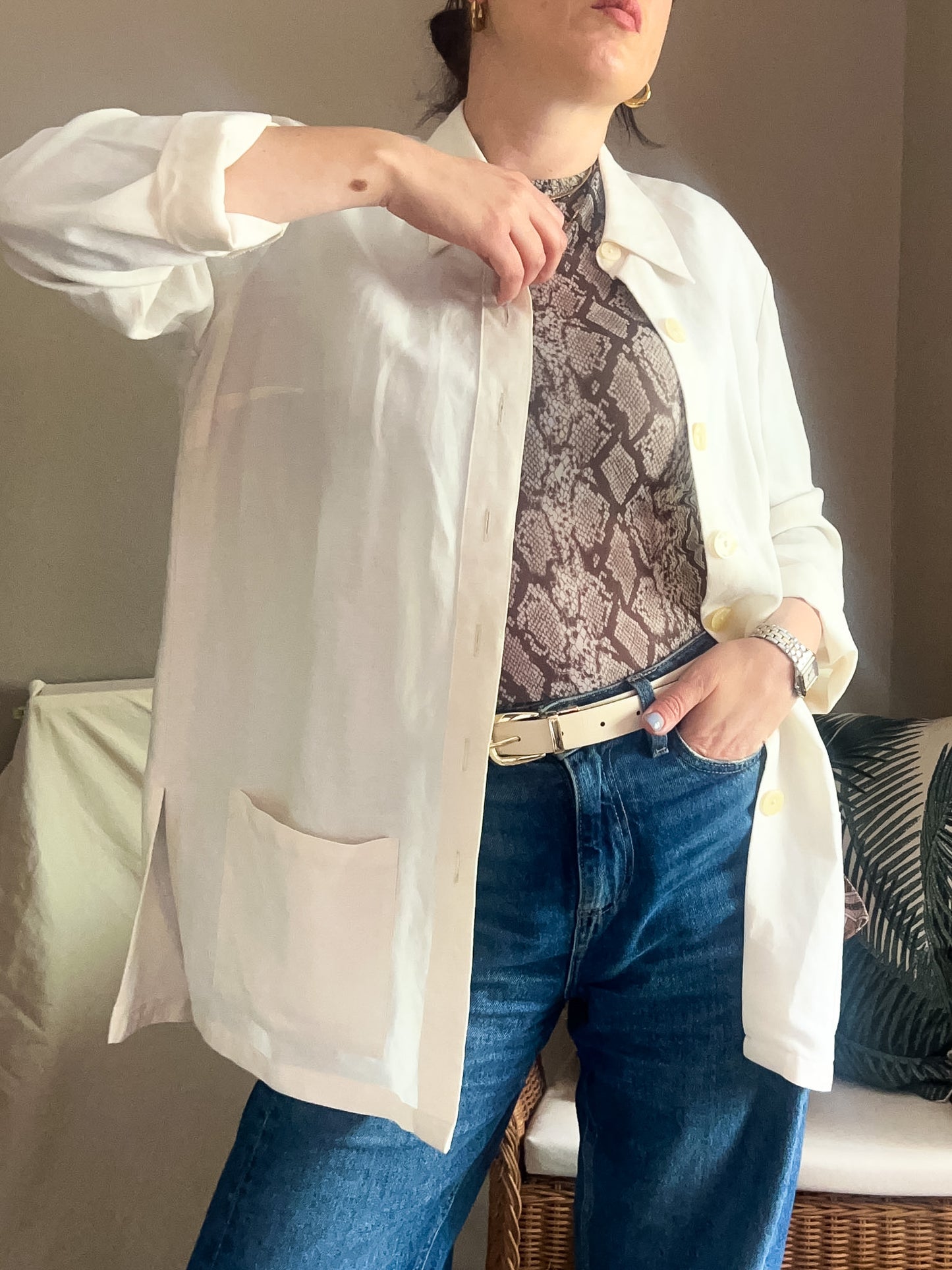 Vintage Summer Overshirt, approx Size 12-14