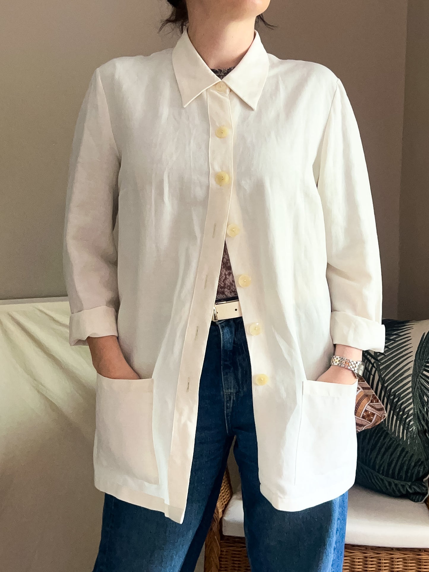 Vintage Summer Overshirt, approx Size 12-14
