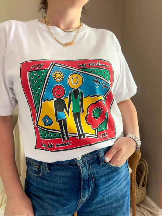 Vintage 1988 Long Hot Summer Tee  - approx Size 10-14