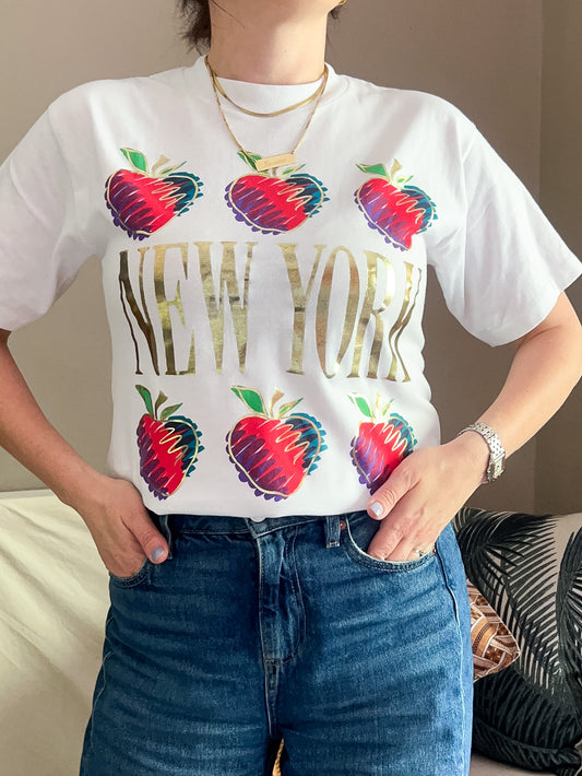 Vintage New York Apple Tee  - Unworn Deadstock, approx Size S/M (8-12)