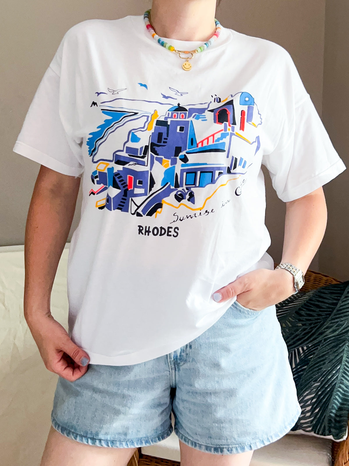 Vintage Sunrise In Greece Tshirt  - approx Size 10-14
