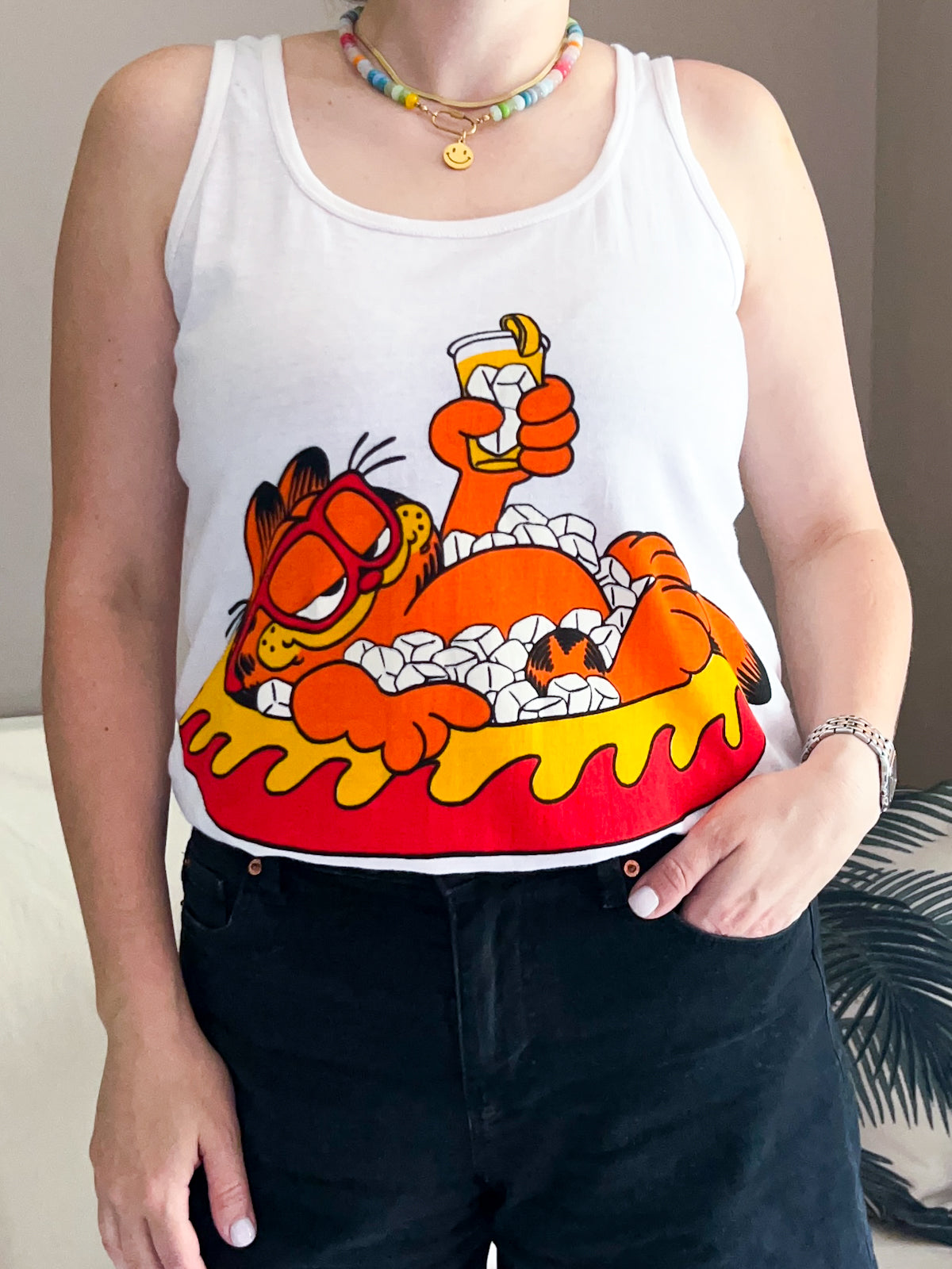 Vintage Garfield Vest  - approx size 10-12