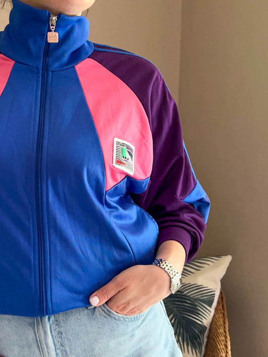 Rare Vintage Adidas Colour Block Jacket, approx size 8-12