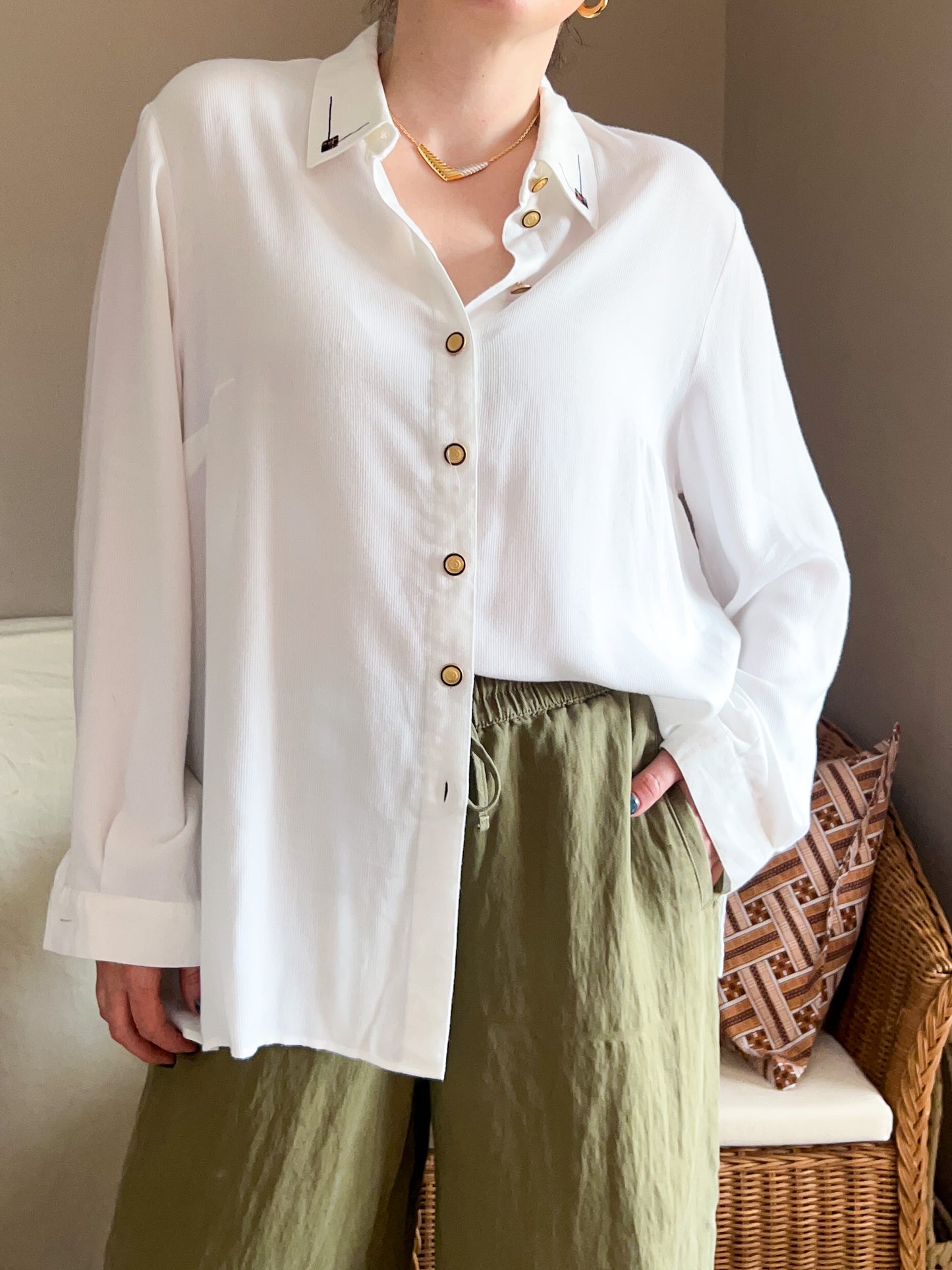Vintage Soft Relaxed Fit Shirt, approx Size 10-16