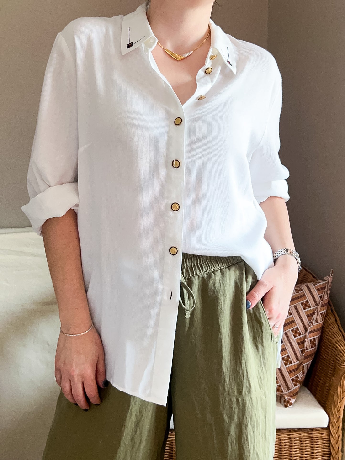 Vintage Soft Relaxed Fit Shirt, approx Size 10-16