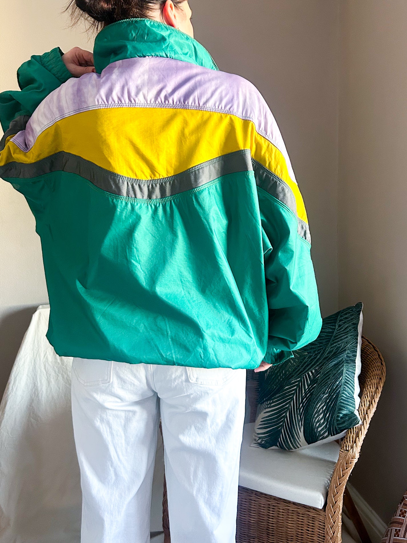 Vintage Ellesse Colour Block Sports Jacket, approx size 12-20