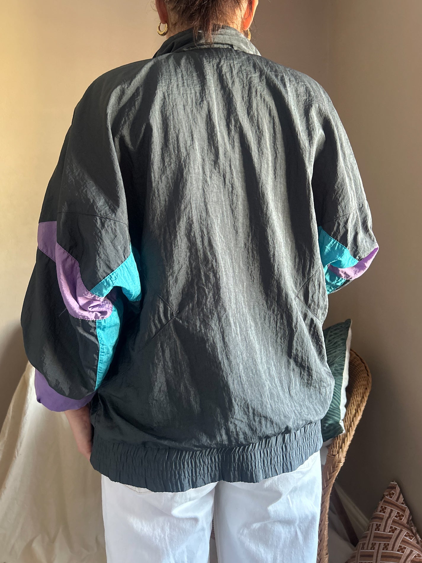 Vintage Adidas 90s Shell/Sports Jacket, approx size 10-12